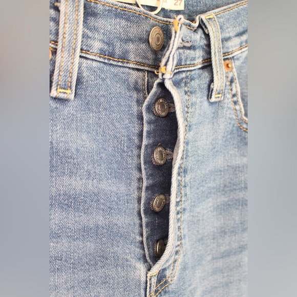 Levi’s Ribcage Straight Ankle Jeans Size 27 - Picture 12 of 13